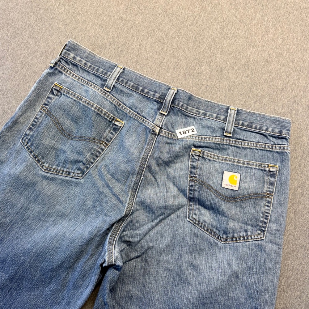 Carhartt Relaxed Fit Jeans Mens 40x30 Blue Denim Straight Leg 101483-968
